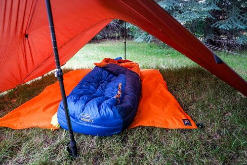 | Multicloth 2.0 Water Resistant Ultralight Lightweight Backpacking Camping Survival and Ground Tarp | 1.9oz Orange | Measures 56 inches by 72 inches | has Stake Loops in Saudi Arabia