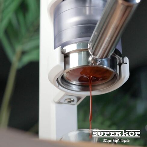 SUPERKOP Espresso & Coffee Maker, Manual Espresso Tool & Machine - Portable, Maintenance Free, Retro Stylish Design, Commercial & Home Purposes - 18 gr Espresso Capacity, Non-Electric - Black in Saudi Arabia