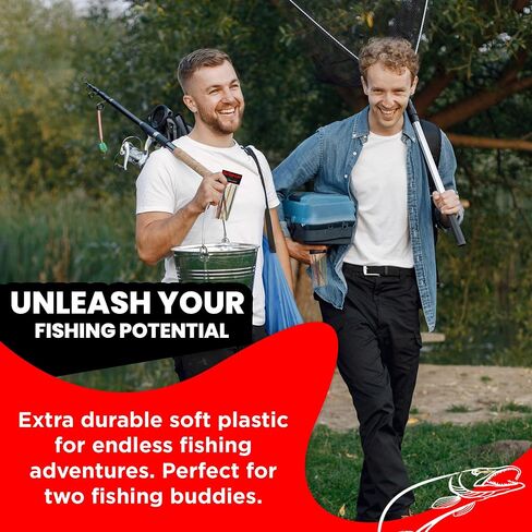 DeLong Lures 6" KILR Worm – Made in USA Weedless Pre-Rigged Soft Plastic Swimbaits, Extra Durable Bass Fishing Lures for Pike and More, 5-Pack Variety in Saudi Arabia