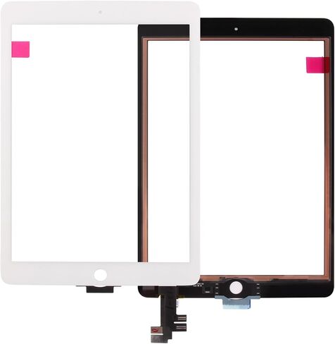 استبدال شاشة iPad Air 2، شاشة تعمل باللمس لجهاز iPad Air 2 الجيل الثاني 9.7 بوصة A1566 A1567 لوحة زجاجية تعمل باللمس وأدوات إصلاح (بدون زر الصفحة الرئيسية، وليس LCD) in Saudi Arabia