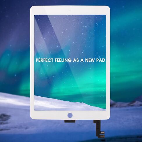 استبدال شاشة iPad Air 2، شاشة تعمل باللمس لجهاز iPad Air 2 الجيل الثاني 9.7 بوصة A1566 A1567 لوحة زجاجية تعمل باللمس وأدوات إصلاح (بدون زر الصفحة الرئيسية، وليس LCD) in Saudi Arabia