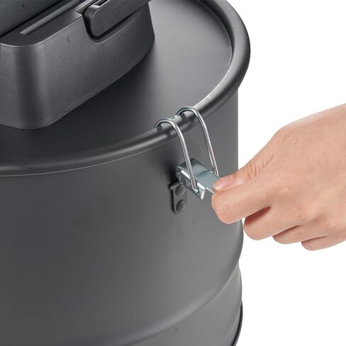 VEVOR Cordless Ash Vacuum Cleaner, 15L Capacity Powerful Suction, Portable Vacuum Cleaner with Reverse Suction, 5.9 ft Power Cable, 10 Kpa Max. Vacuum, for Fireplaces, Pellet Stoves, Wood Stove, Black in Saudi Arabia