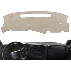 غطاء لوحة القيادة مناسب لسيارة 1998-2005 Chevy شيفروليه S10 Blazer/GMC Jimmy Sonoma Envoy/Olds Oldsmobile Bravada، غطاء لوحة القيادة وسادة السجاد (أسود) Y39 in Kuwait