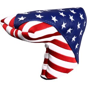 USA Stars and Stripes Golf Putter Head Cover Blade Putter Covers for Scotty Cameron Taylormade Odyssey Golf Builder