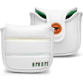 Golf Headcovers Golf Driver Fairway Hybrid Head Cover Golf Blade Mallet Putter Cover Birdie Design Premium Leather Waterproof Driver Fairway(FW) Wood Hybrid(UT) with Number Tags