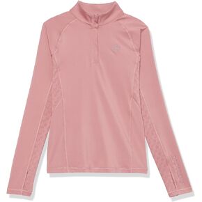 Ariat Girls 10041193 YTH LOWELL 2.0 1/4 ZIP NOSTALGIA ROSE S Pink