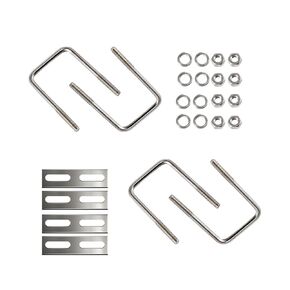 Aopin 18-8 Stainless Steel U-Bolt 1/4"(D) x 1-1/2"(W) X 2-1/4"(L) Boat Trailer Replacement U-Bolt with Accessories Nut, Baffle, Spring Release Washer.4Pcs