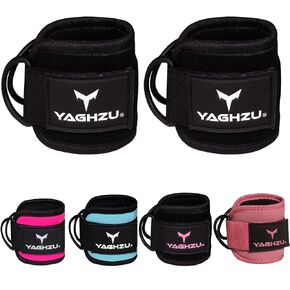 Ankle Straps for Cable Machines, Padded Kickback Ankle Strap for Working Out, Glute Workouts and Lower Body Exercises, Adjustable Ankle Cuffs for Cable Ankle Attachments for Gym