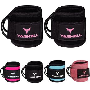 Ankle Straps for Cable Machines, Padded Kickback Ankle Strap for Working Out, Glute Workouts and Lower Body Exercises, Adjustable Ankle Cuffs for Cable Ankle Attachments for Gym