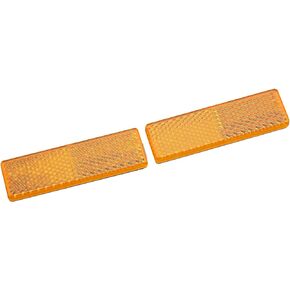 Rectangular Safety Stick-on Reflector Truck Trailer Warning Reflective Plate for Car Caravan Lorry Bus(Red, 70x28mm)