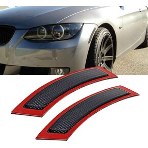 2pcs for E92 E93 3 Series 2DR 2007-2013, Amber Lens Front Side Marke Fender Bumper Reflector