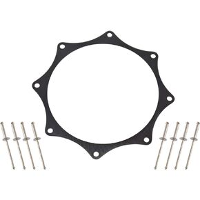 Black Ano Exhaust Trim Ring for 3.5" exhaust w/rivets Turbo Supercharger 4.0" ID