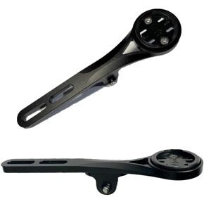 Integrated Aero Handlebar Out Front Cycling Computer Road Bike Mount Compatible with Garmin, Wahoo, CatEye, and Bryton with GoPro Action Camera and Bike Light Attachment