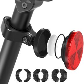 SUPMEGA AirTag Bike Mount, Hidden AirTag Bike Seatpost Reflector with Metal Mounting Bracket, Anti-Theft Bicycle GPS Tracker Accessory Waterproof AirTag Holder for Bikes, E-Bikes & Scooters