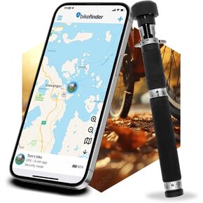 Gen2 - GPS Bike Tracker, Anti-Theft Tracker Hidden Inside Handlebars, Bike Tracking Device, Bike GPS Locator, Fits All Bikes, Worldwide Coverage, eSIM Included - Subscription Required