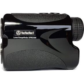 TecTecTec VPRO500 Golf Rangefinder with High-Precision, Laser Range Finder Binoculars with Pinsensor and Battery, Golf Accessories for Golfing and Hunting - Black