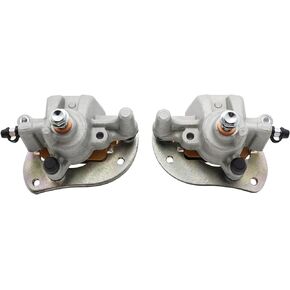 M MATI Rear Left & Right Brake Caliper for Yamaha ATV Grizzly 550 YFM550 2009-2014 Grizzly 700 YFM700 2007-2020 with Pads 3B4-2580V-11-00 3B4-2580W-11-00