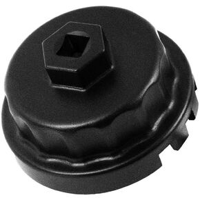 Oil Filter Wrench for Toyota, Lexus, RAV4, Camry, Tundra, Highlander, Sienna and More - Oil Filter Cap Removal Tool for 2.5L to 5.7L Engines with 64mm Cartridge Style Oil Filter Housings
