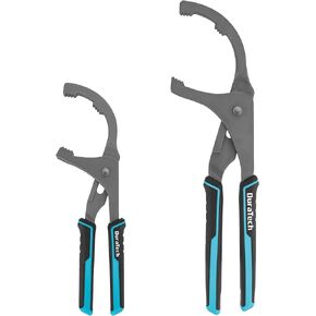DURATECH Oil Filter Wrench Set, 9" & 12" Oil Filter Removal Tools, Pliers for Cars, Trucks, Motorcycles