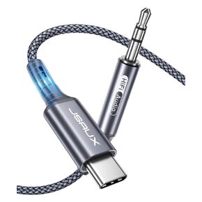 JSAUX USB C to 3.5mm Audio Aux Cable 6.6ft, USB Type C to 3.5mm Headphone Stereo Car Cord Compatible with Samsung Galaxy S20 Note 20 Ultra Note 10 Plus, iPad Pro, Pixel 5 4 3 2 XL and More-Blue
