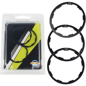 V GEBY 3 Pcs 1mm+1.5mm+2mm Bike Wheel Hub Spacer Bicycle Bottom Bracket Axle Washer Gasket