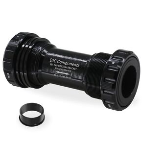 DJC Bike Ceramic Bearing Bottom Bracket BSA 68-73mm English Threaded BB 24mm Spindle, Fit MTB Road Bike Hollow Deore XT SLX R7000 R8000 4700 5800 6800 IXF Prowheel(Ceramic 24-24mm red)