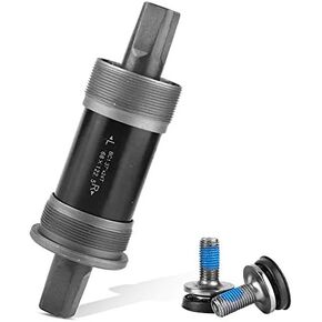 VGEBY1 Bike Bottom Bracket Square Hole Crank Axis, Bicycle Middle Mountain Bike Center Shaft for Square Tapered Spindle Crank(68X122.5L) Shimano Bottom Bracket 68Mm Bicycle Bottom Bracket