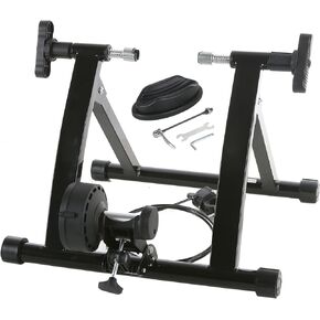 8 Levels Resistance Setting, Magnetic Bike Trainer for Indoor Riding, Stationary Bike Resistance Trainer for 26"-28" or 700c Road & Mountain Bikes