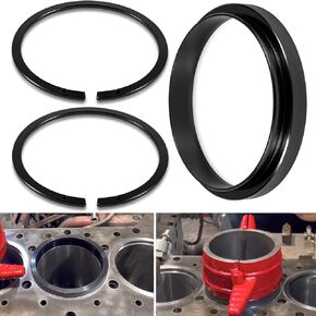 3pcs Piston Ring Compressor Adapter & Anti-Polishing Ring For Cummins ISX QSX 15 & Caterpillar 3400, 3406, 3408, C15 Work with 7040 Piston Ring Compressor 5.4" Bore, Replace 5299339, 5299447 & 5299448