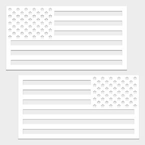 Gat Mags USA Flag Vehicle Magnets (X2), American Flag Magnet, High Grip Magnetic Vinyl, 5 Year Warranty, Black