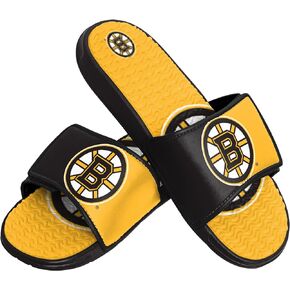 FOCO Men's NHL Team Logo Athletic Sport Shower Flip Flop Sandals Gel Slides