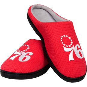 FOCO Mens NBA Team Logo Memory Foam Slide Slippers
