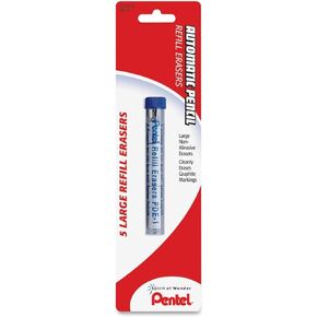 Pentel Automatic Pencil Refill Erasers (PENPDE1BPK6)
