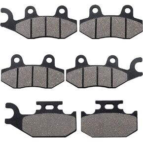 Brake Pads Front & Rear for Yamaha Rhino 660 YXR660 4x4 2004-2007 Rhino 450 YXR450 4x4 2006-2009 Raptor 700 700R YFM700 YFM700R 2006-2012