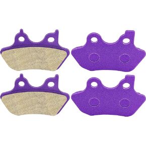 ECCPP Brake Pads For Softail FLSTCI FLSTC Heritage Classic 2000-2007/Fat Boy/Dyna Electra Glide/Sportster XLH883R/FXST Softail Standard/FXSTB Night Train, FA400 Front and Rear Carbon Fiber