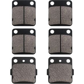 Warrior 350 Front and Rear Carbon Fibre Brake Pads Kits for Yamaha Banshee 350 1990-2006 / Blaster 200 2003-2006/ Wolverine 350 1995-2005/ Warrior 350 1989-2004/ Raptor 125 YFM125 2011