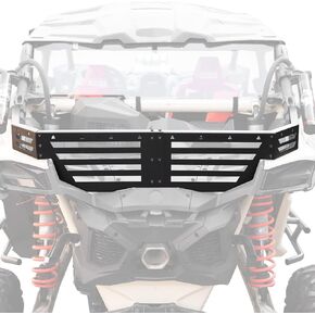 A & UTV PRO Bed Enclosure Tailgate for Can Am Maverick X3 MAX Turbo R RR 2017-2023, Heavy Duty Steel Rear Cargo Bed Rack Extender Accessories, Black
