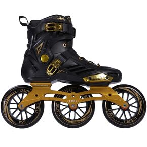 LIKU Black 3WD Inline Skate، 3 عجلات سباق تزلج للجنسين in Kuwait