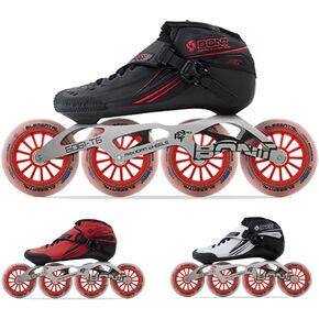 Bont Jet Inline Speed Skates - Vegan, Heat Moldable Racing Package with Carbon Fiber Boot, Elemental Wheels, and ABEC7 Bearings