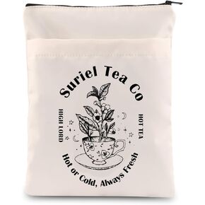 MAOFAED Suriel Tea Co Book Sack Velaris City of Starlight Book Cover Bookish Gift for Book Lover Bookworm Gift (Suriel Tea booksl)