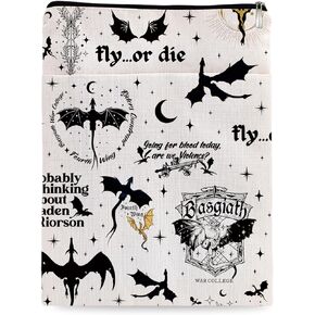 Romantasy Dark Academia Dragons Book Sleeve, Fantasy Novel Reader Gift, Bookish Gifts, Book Inspired Gift, Paperback Book Protector Book Cover Dragons Lovers Book Gifts (Dragons Book Sleeve-1106)