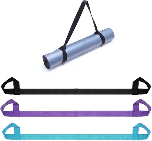 حزام حامل سجادة اليوجا، حزام حامل أحذية التزلج الأسطوانية القابلة للتعديل لسجادة اليوجا، والتزلج، والتزحلق على الجليد in Kuwait