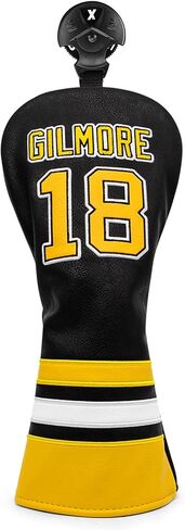 Golf Headcovers Golf Club Head Covers Sports Style Number 18 Premium Leather Driver Fairway(FW) Wood Hybrid(UT) with Number Tags, Golf Blade Mallet Putter Cover in Saudi Arabia