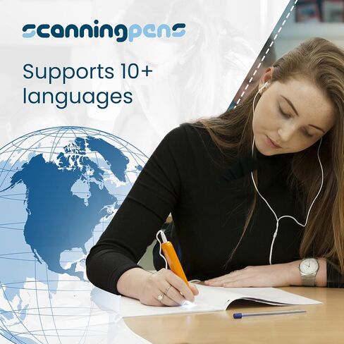 C Pen Text to Speech Exam Reader 2 - جهاز مسح النص إلى كلام OCR للاختبارات والقراءة ومحو الأمية | 10+ لغات | أداة مساعدة لعسر القراءة واختلافات التعلم للاختبارات | ويندوز وماك in Saudi Arabia