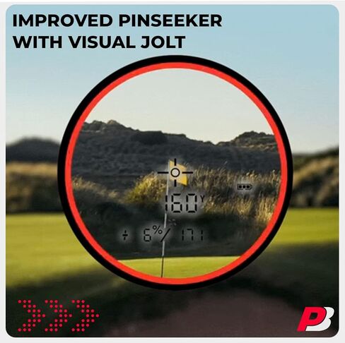 Bushnell Tour V6 Golf Rangefinder - PinSeeker with Visual JOLT, BITE Mount, & IPX6 Rating - Bundle with Bushnell Golf Carrying Case, PlayBetter Microfiber Towel, 2 CR2 Batteries, & More in Saudi Arabia