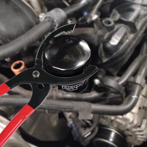 مجموعة مفاتيح ربط فلتر الزيت 5 قطع من LOZAGU، دوارة قياسية، 2-3/4 بوصة إلى 5-1/4 بوصة (68.85-133.35 مم)، كماشة فلتر زيت قابلة للتعديل 12 بوصة، أداة إزالة فلتر الزيت in Kuwait