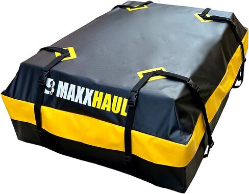 حقيبة شحن عالمية على سطح السيارة من MaxxHaul 50719 لجميع المركبات مع أو بدون حامل، 15 قدم مكعب، مقاومة للماء in Saudi Arabia