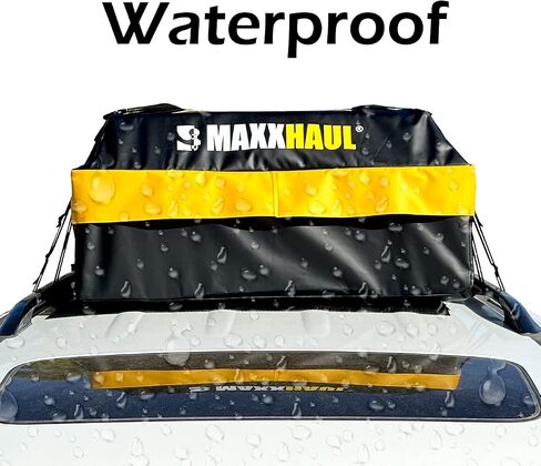 حقيبة شحن عالمية على سطح السيارة من MaxxHaul 50719 لجميع المركبات مع أو بدون حامل، 15 قدم مكعب، مقاومة للماء in Saudi Arabia