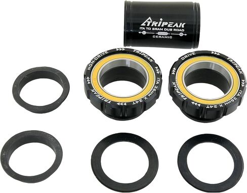 دعامة سفلية TRiPEAK BSA/ITA/C60/CR1/T47، مع محامل سيراميك لـ 22 مم SRAM Dub و22/24 مم GXP Crankset، BB ملولبة متوافقة مع Trek، Giant، Specialized، Canyon، Campagnolo Frame in Saudi Arabia
