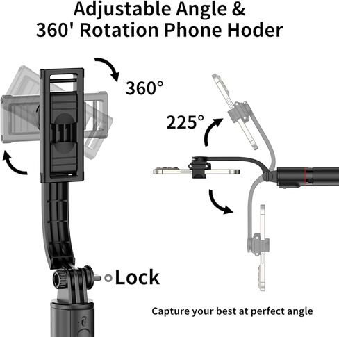 Joyful 41" Phone Selfie Stick Tripod with Light and Remote Control, Portable Tripod, Cell Phone Holder for iPhone 15/14/13 and Android Samsung S22/S23 in Saudi Arabia